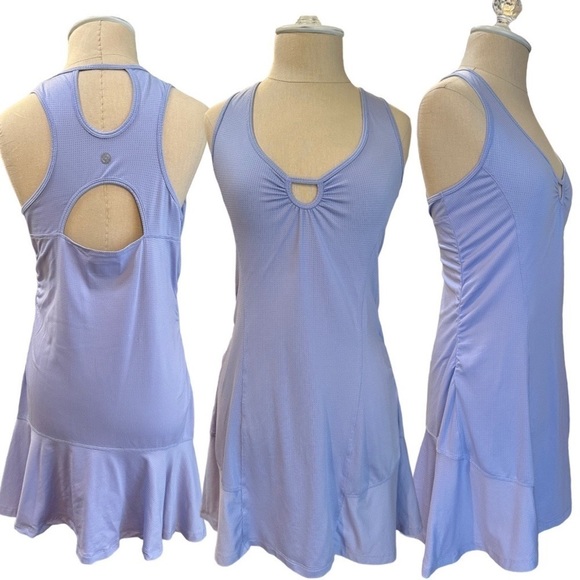 Lija Dresses & Skirts - Lija Golf Tennis Sleeveless Round Keyhole Neck & Back Purple Dress Size Medium